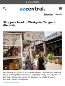 AZcentral.com & the Arizona Republic spotlight our Boutique on Black Friday