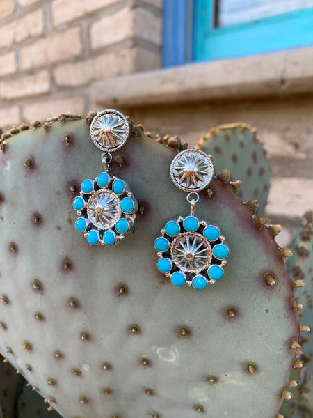 Concho Turquoise Post earrings