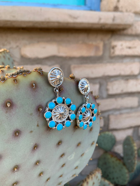 Concho Turquoise Post earrings