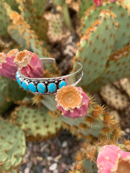 Nugget Turquoise cuff bracelet