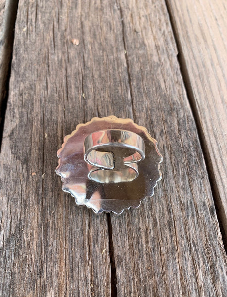 Adjustable Cluster Turquoise ring