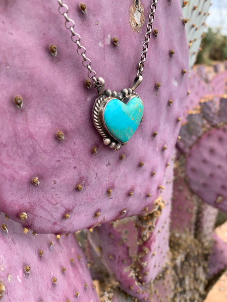 Heart of Kingman Turquoise Pendant necklace