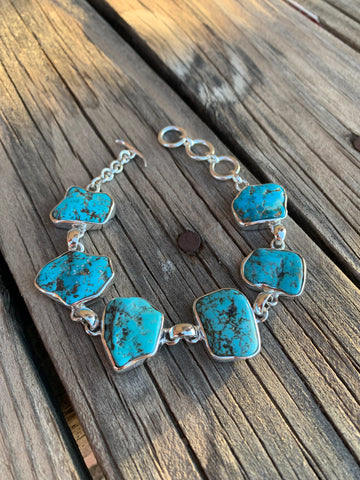 Freeform Turquoise Toggle bracelet