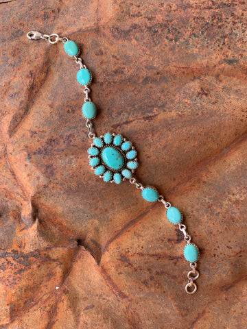 Cluster Turquoise bracelet
