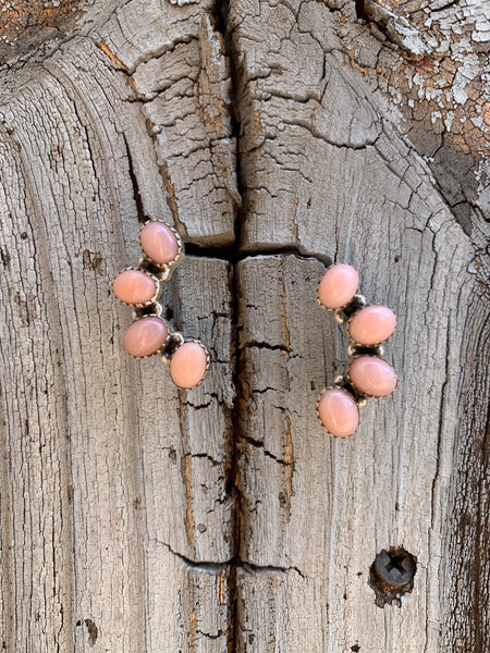 Pink Opal Post earrings