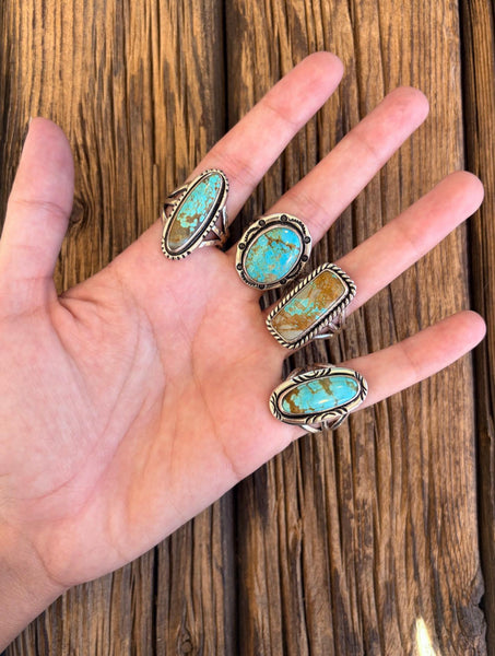 Number 8 Turquoise rings