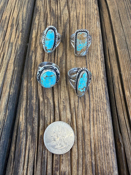 Number 8 Turquoise rings