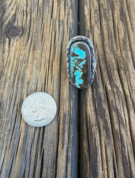 Number 8 Turquoise ring size 10