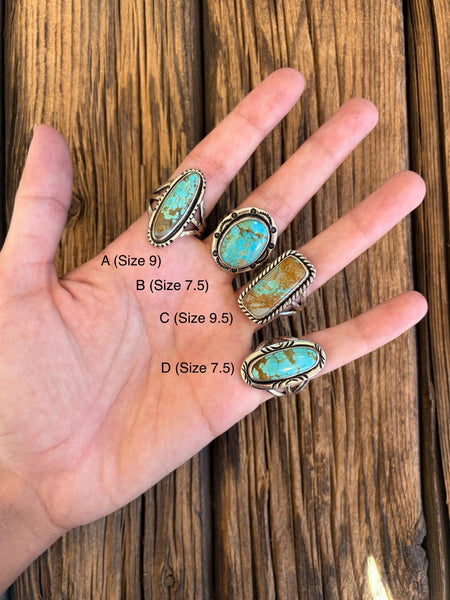 Number 8 Turquoise rings