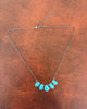Five Stone Turquoise necklace