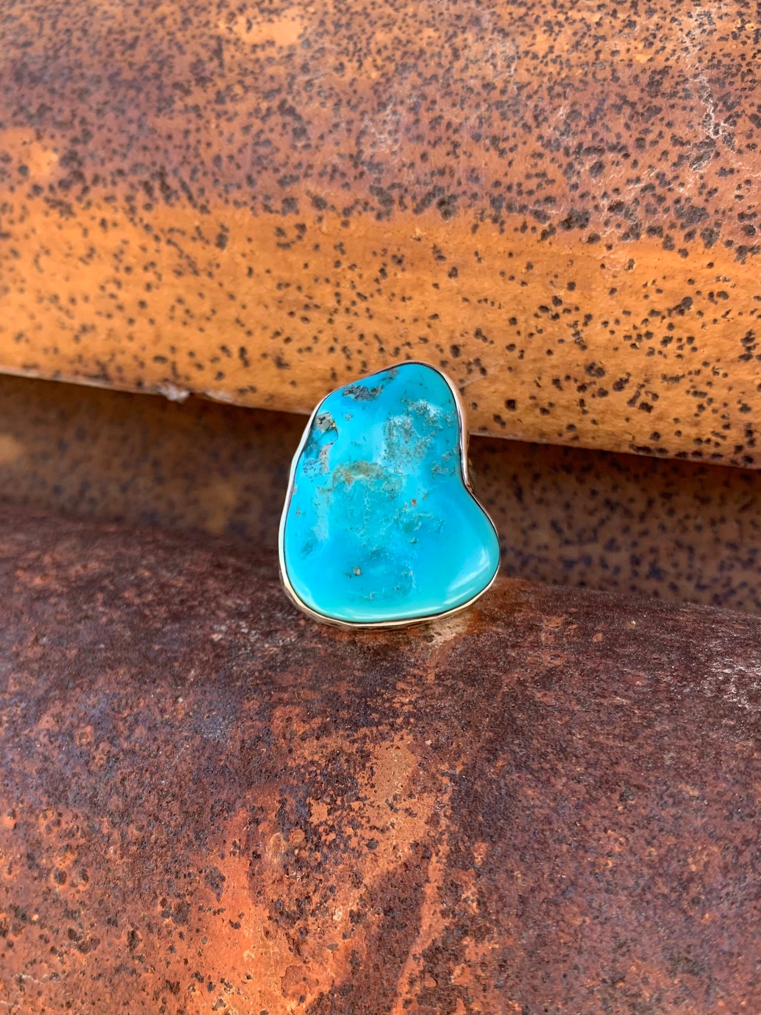 Freeform Turquoise ring size 8