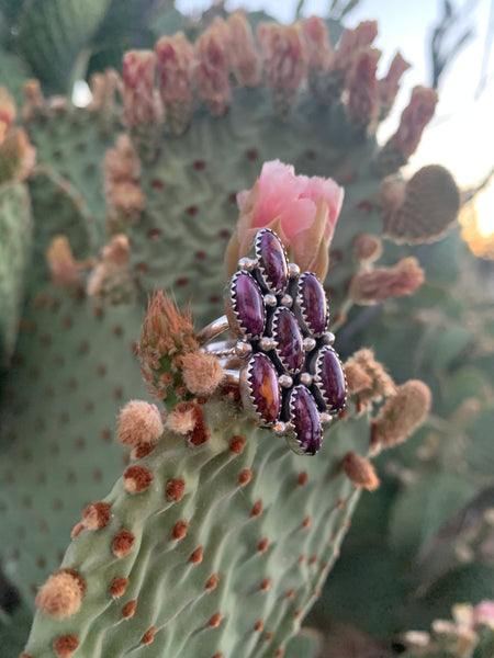 Purple Spiny Shell ring size 7 1/2