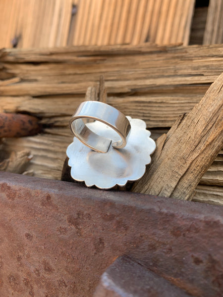 Turquoise & Spiny Oyster Shell Adjustable ring
