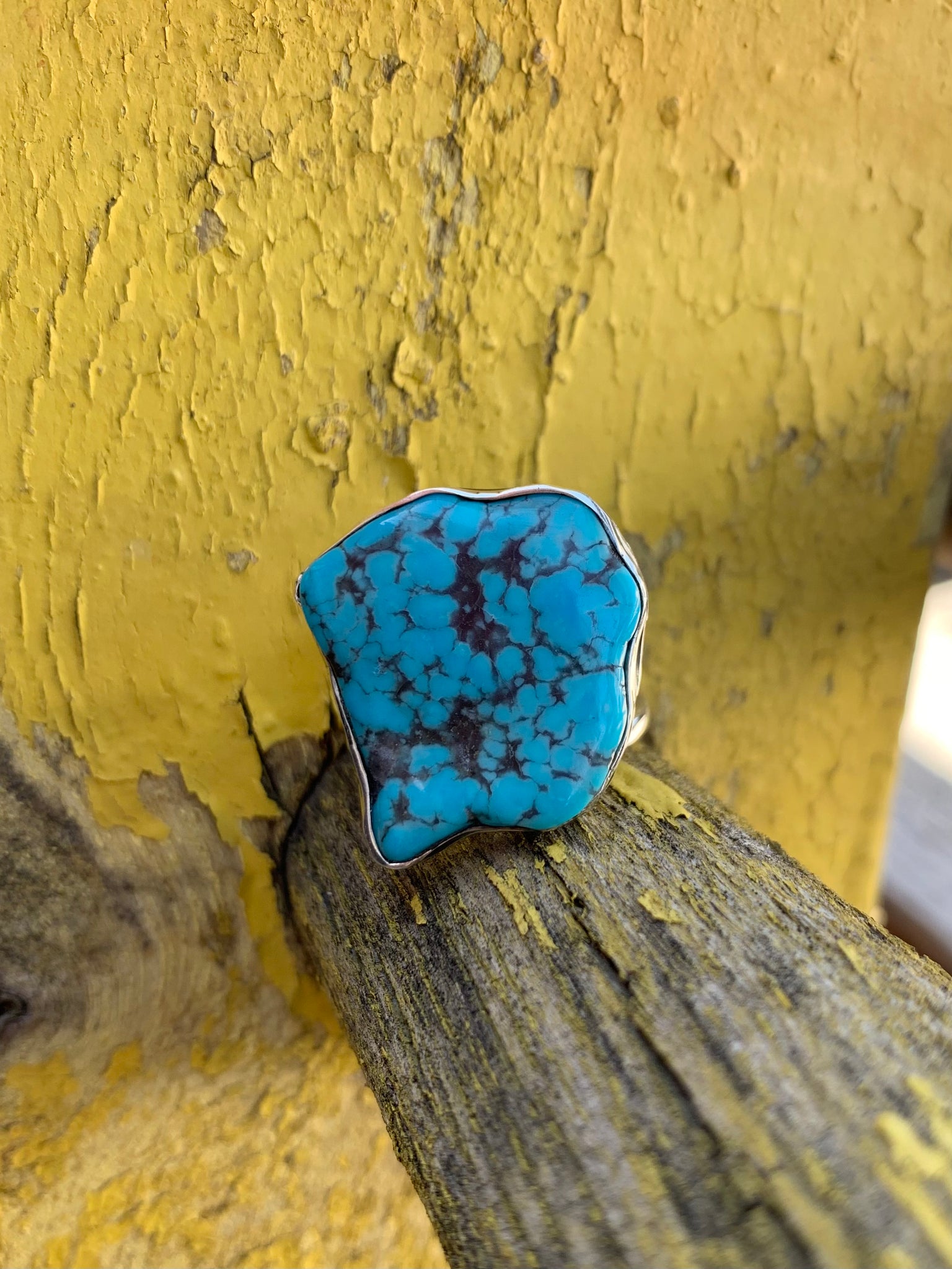 Freeform Turquoise ring size 9