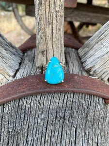 Nugget of Turquoise ring size 8