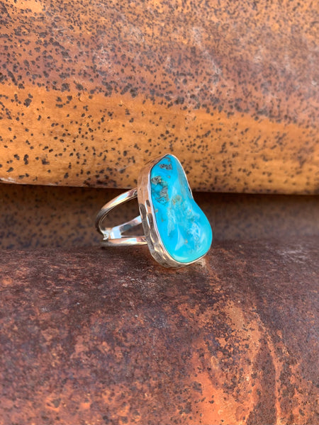 Freeform Turquoise ring size 8