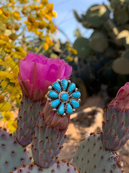 Cluster Turquoise ring