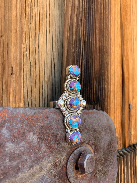 Adjustable Purple Mohave Turquoise ring