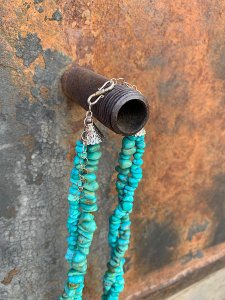 Double Layer Turquoise Bead necklace