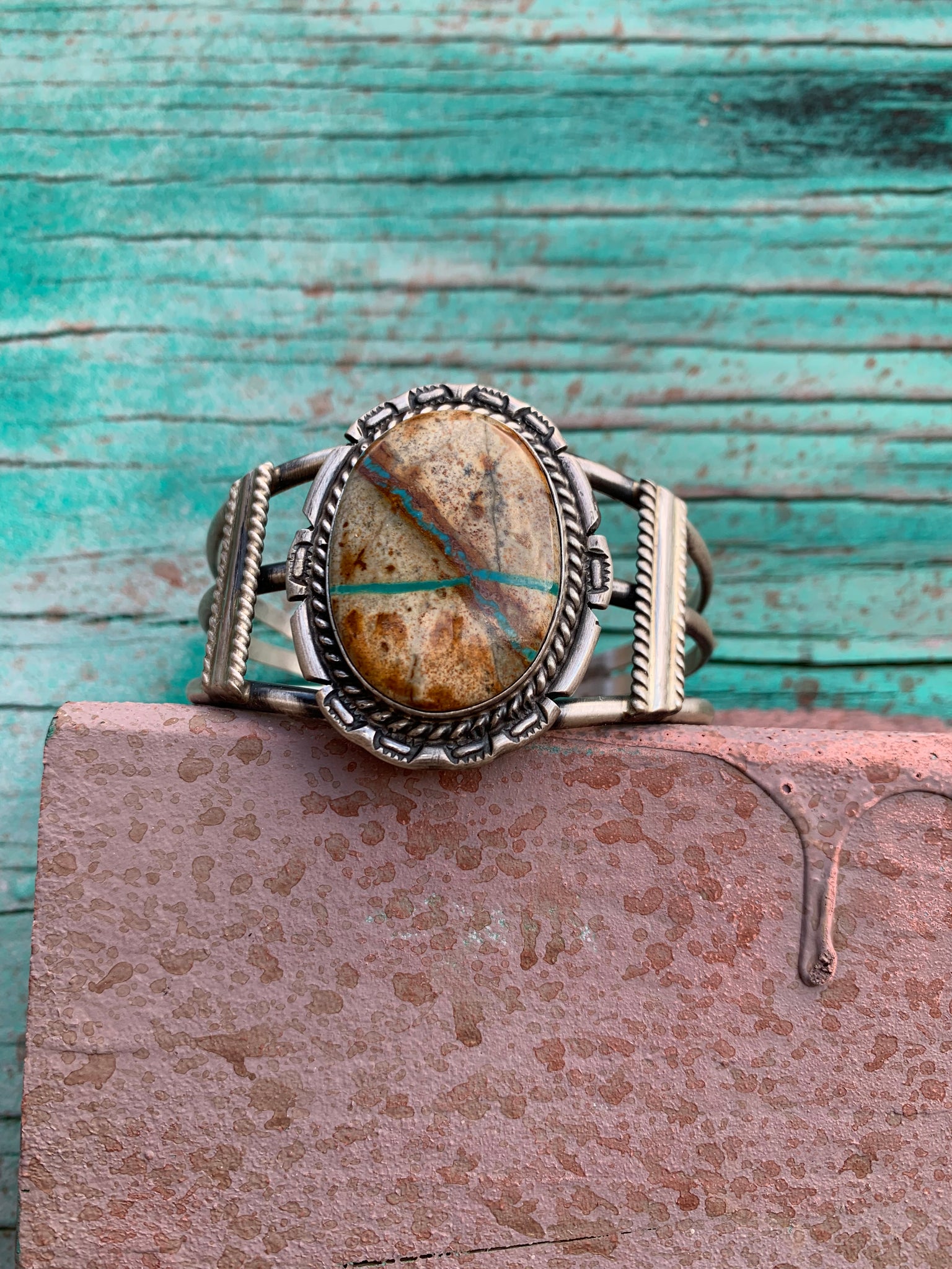 A Boulder Turquoise cuff