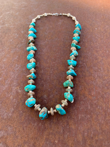 Turquoise Nugget Vintage necklace