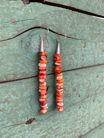 Beaded Spiny Oyster earring