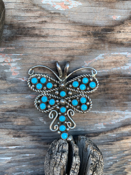 Dragonfly Turquoise Pendant