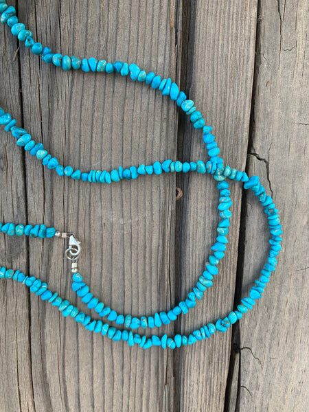 Beaded Sleeping Beauty Turquoise necklace
