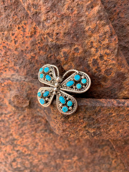 Butterfly of Turquoise ring size 9