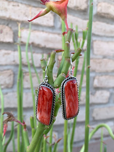 Red Spiny Shell earring