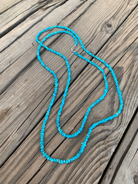 Beaded Sleeping Beauty Turquoise necklace