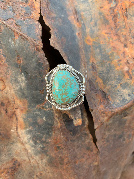 Number 8 Turquoise ring size 7