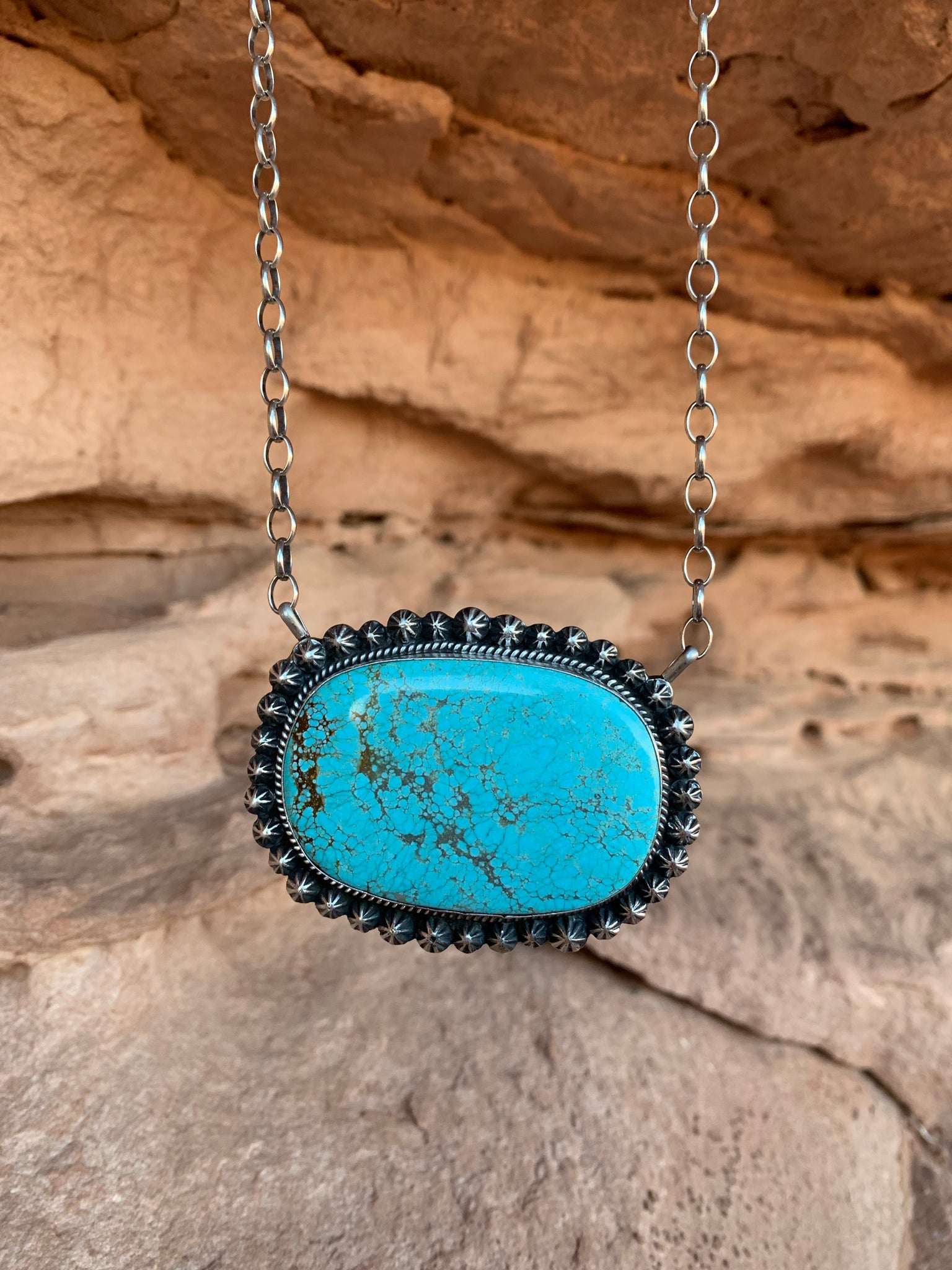 Studded Turquoise necklace